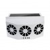 Car Ventilator 3 Cooler Fans Solar-powered Cooling Vent Exhaust Portable Safe Auto Fan